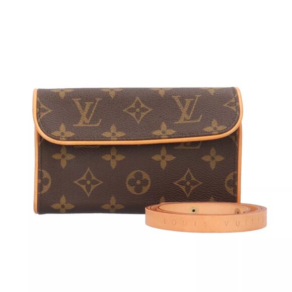 LOUIS VUITTON Waist bag M51855 Monogram canvas Monogram Pochette Florentine used - Picture 1 of 7